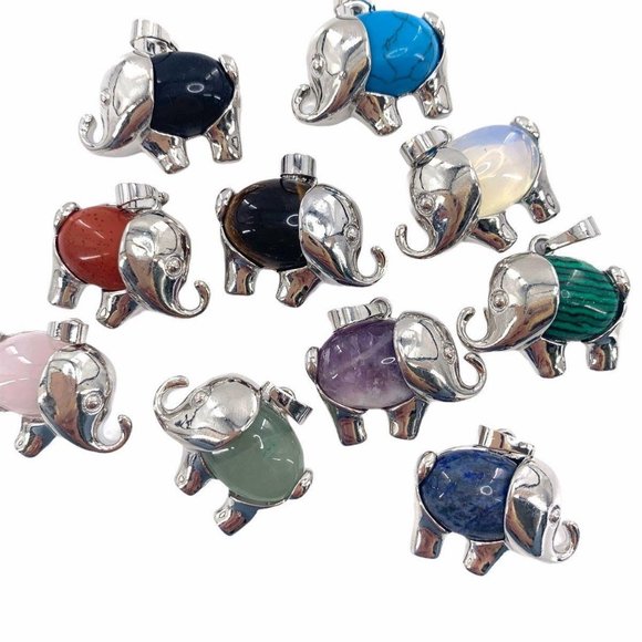 1 pcs Energy Healing Elephant Pendant‎ Good Luck Protection Meditation Positive - Picture 5 of 14